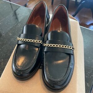 Reformation Adina Chain Loafer Black - Size 7